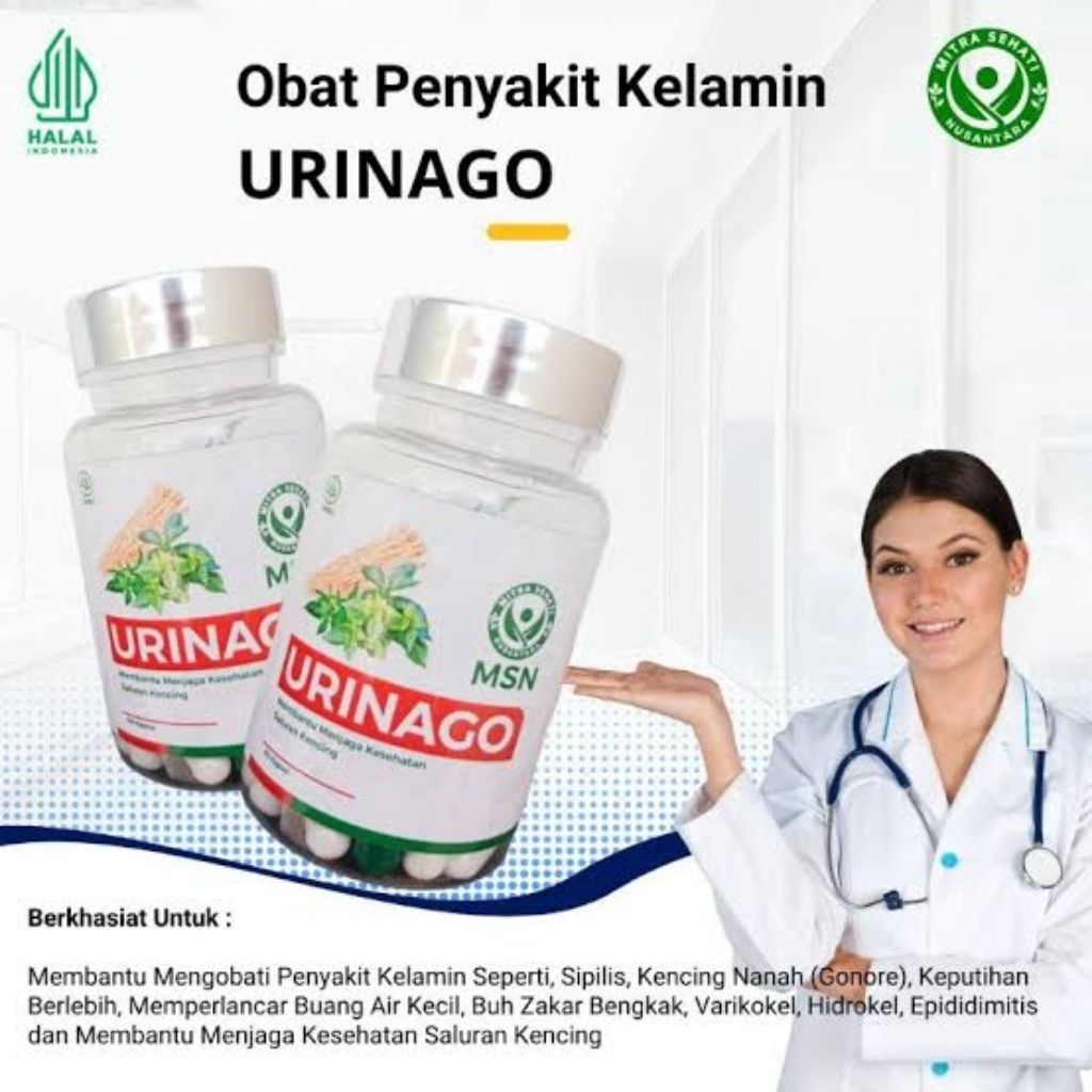 TERLARIS URINAGO ORIGINAL Solusi Terbaik Urinago MSN Obat Ampuh Sipilis, Gonore, Kencing Nanah - Sem