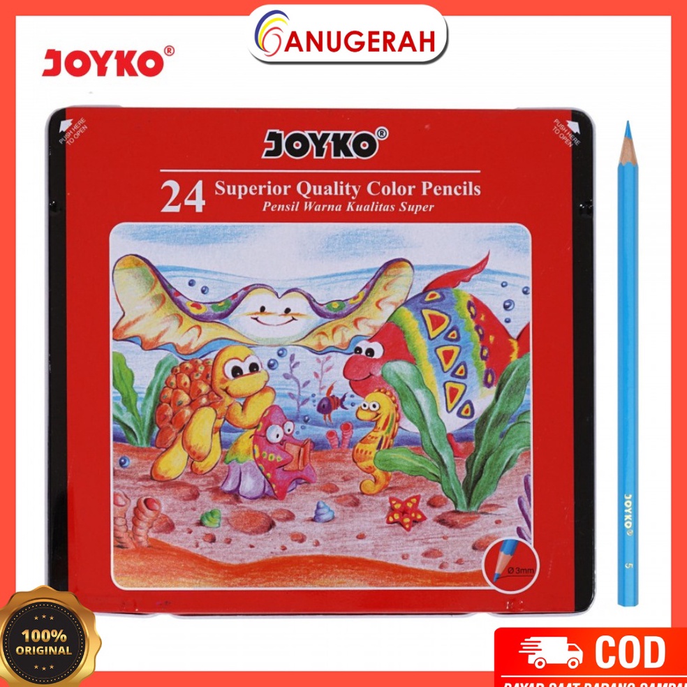 

KODE A57B JOYKO CP24 TC PENSIL WARNA KALENG