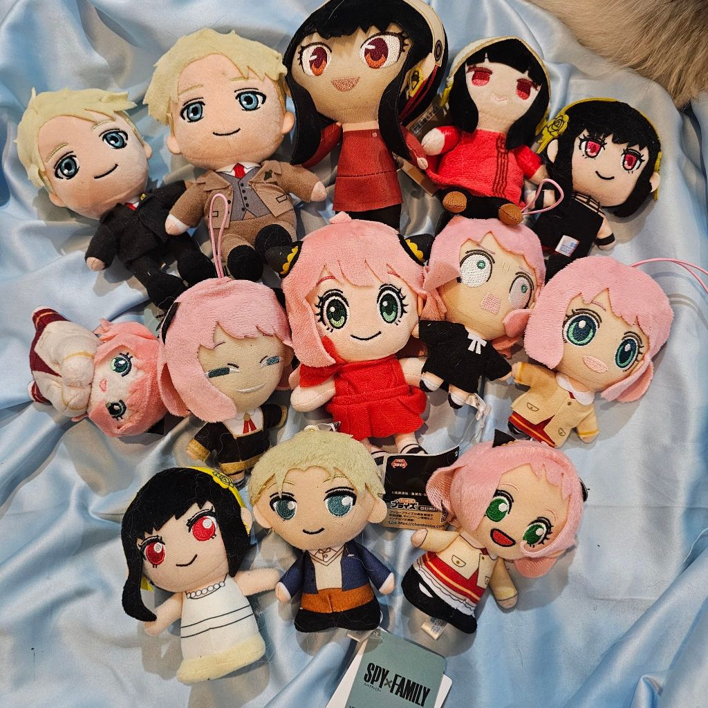 [ ANYA ] Anime Spy x Family Boneka Plush Gantungan Anime SPY x Family Anya Original Sega Japan
