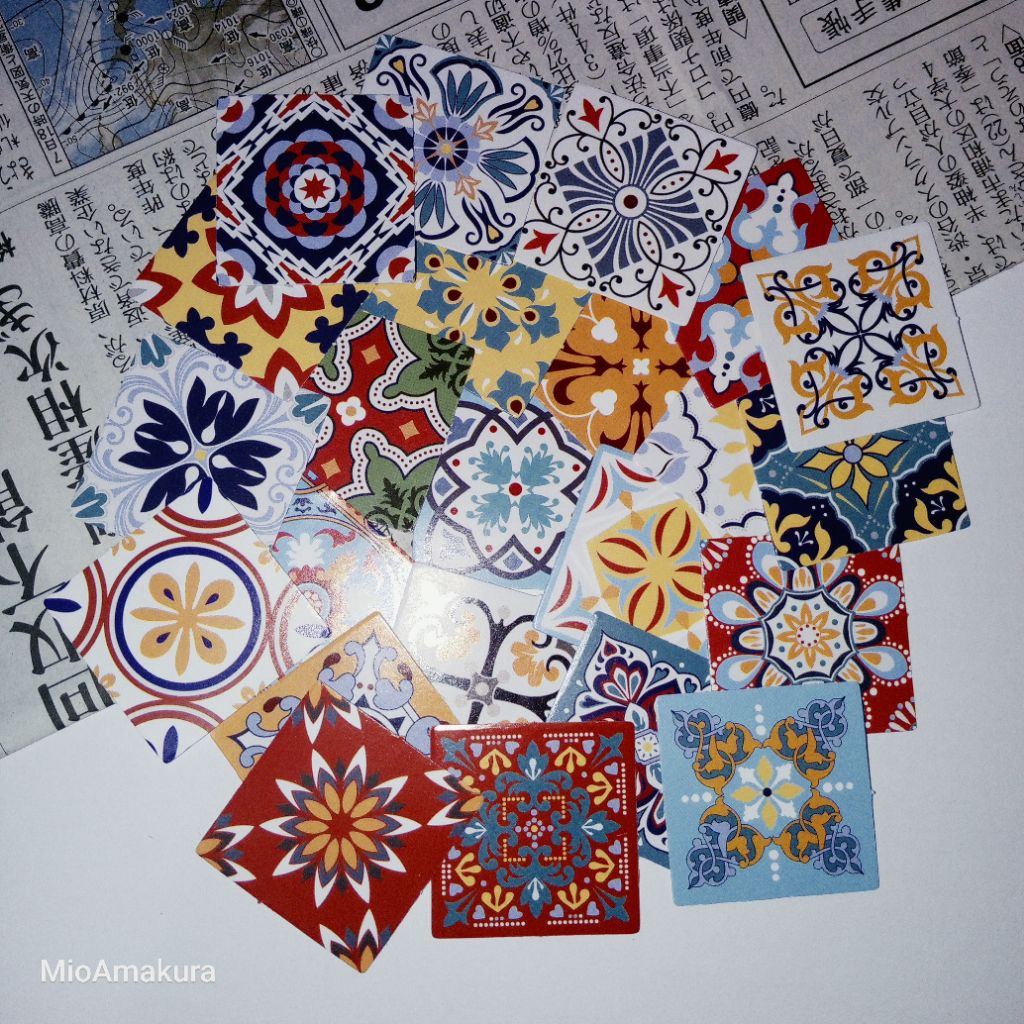 

23pcs stiker aesthetic vintage untuk journal(A8)