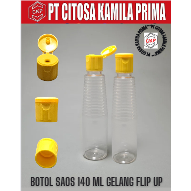 Botol Kecap 140 Ml Kecap Gelang Natural Tutup Snap / Botol Saos / Botol Food / Botol Kecap / Botol C