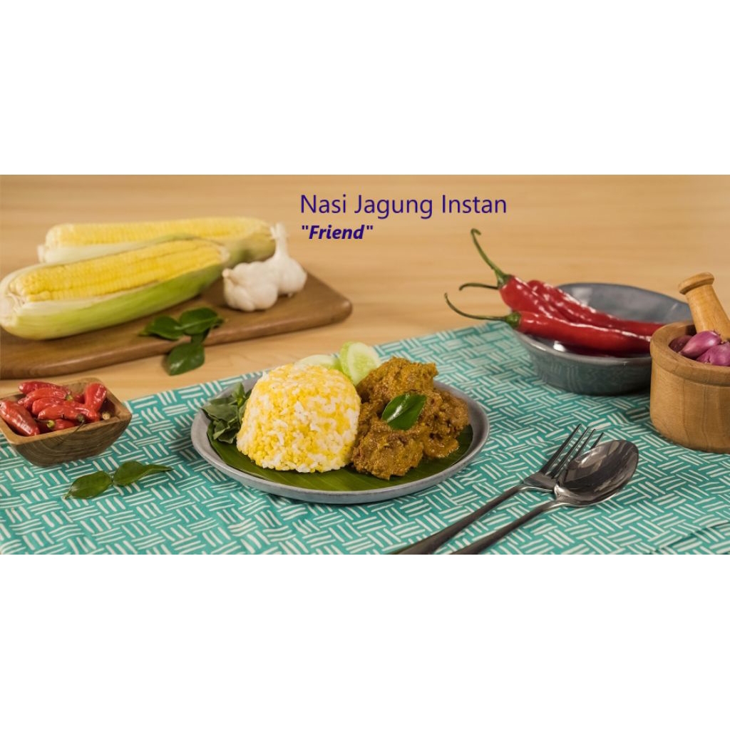 

Nasi jagung 10pcs/ Empog instan siap saji FRIEND