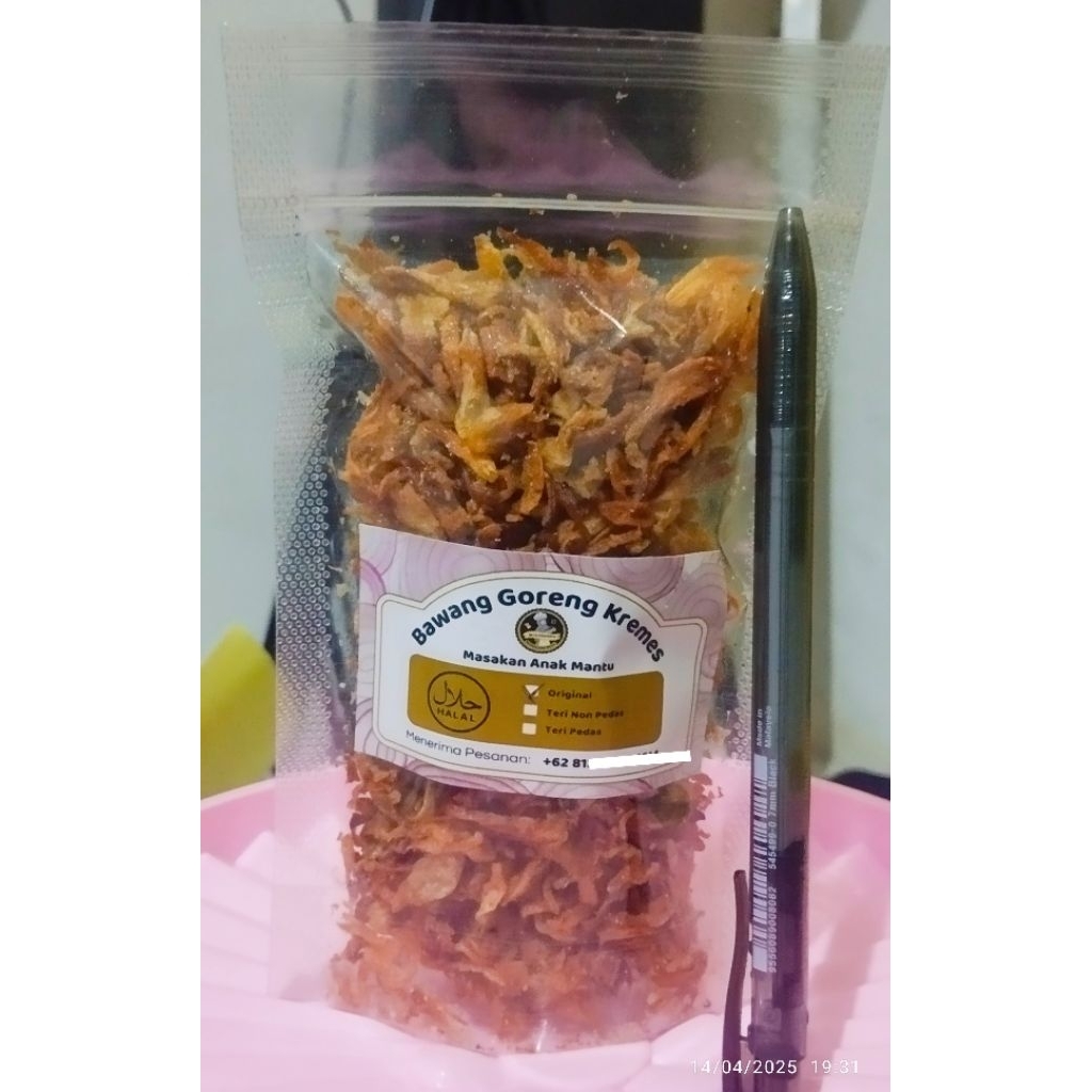 

Bawang Goreng Kremes ORIGINAL 50 gram / POUCH