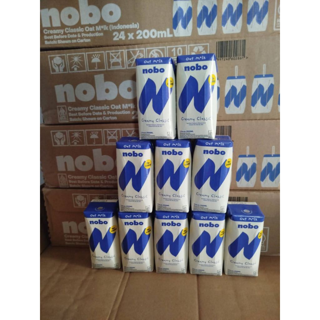 

Susu Oat Milk Nobo Creamy Classic 200ml – Vegan, Enak, Viral, Cocok untuk Diet & Sarapan ( JAWA TIMUR)