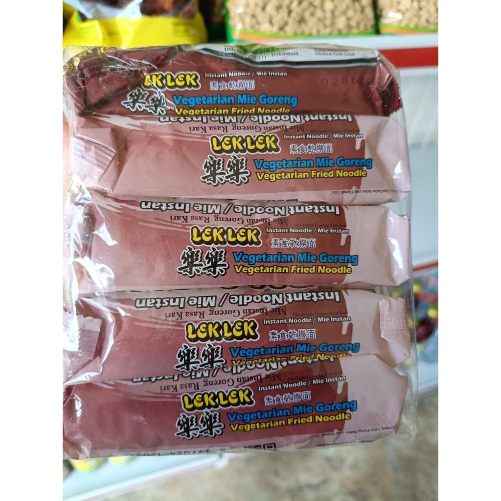 

Mie Lek-lek goreng vegetarian isi 5bgks