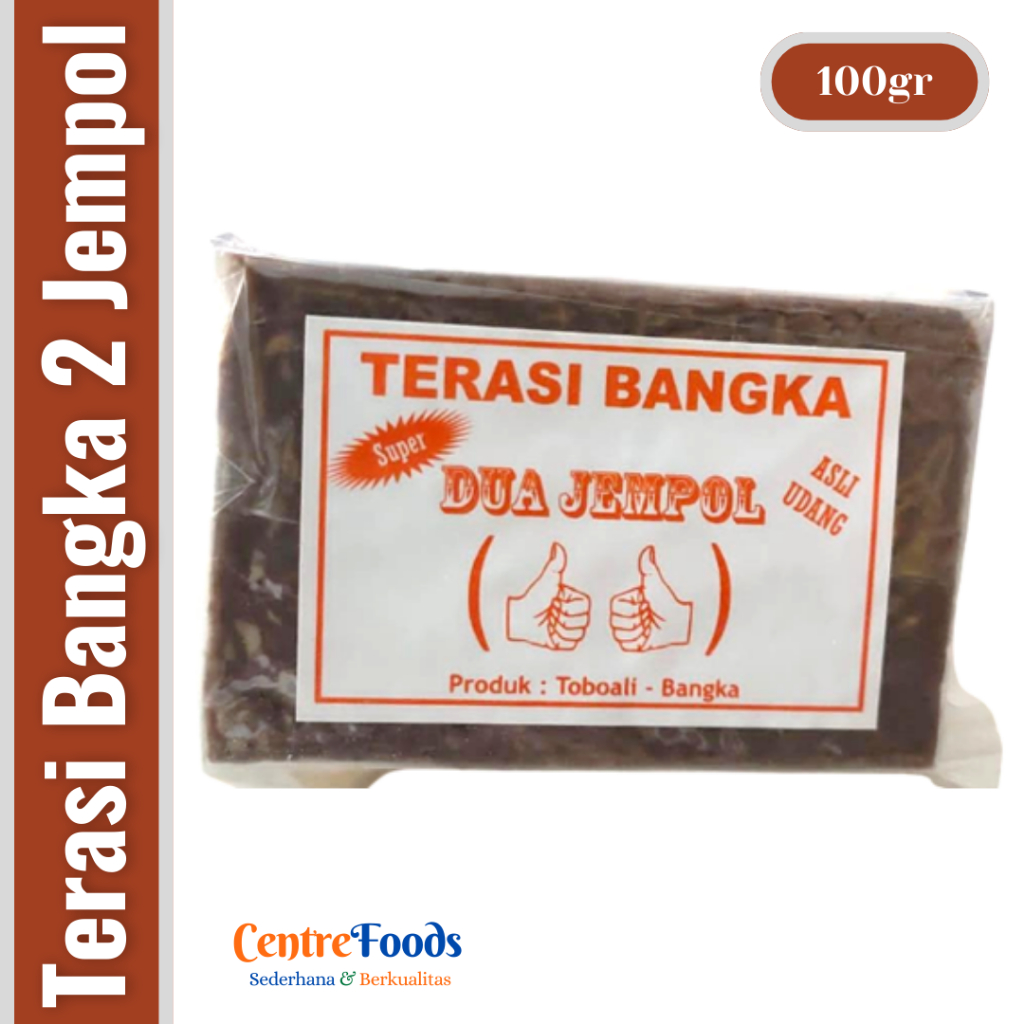 

Terasi Teboali - Terasi Bangka CAP JEMPOL | 100gr [ Harga Per BKS ]