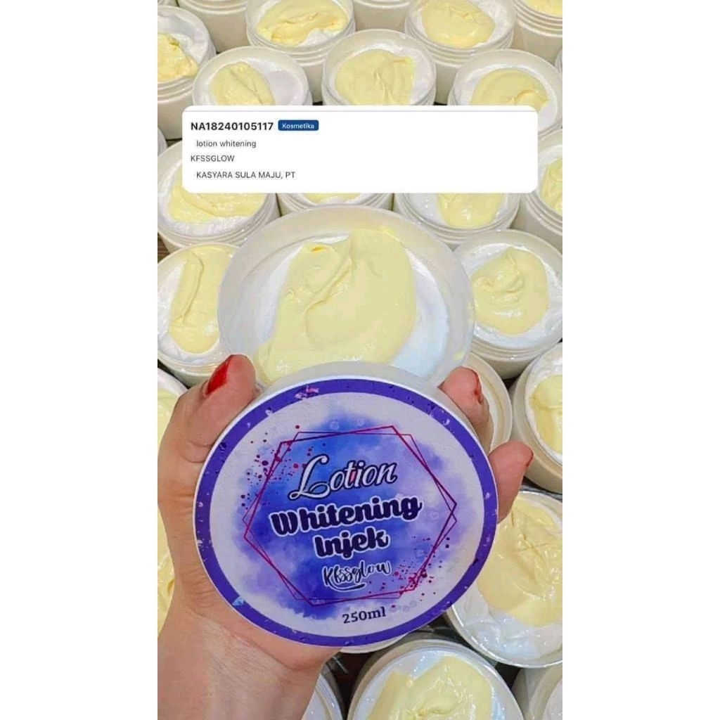 KFFS GLOW LOTION INJEKSI WHITENING 250 ML. BPOM
