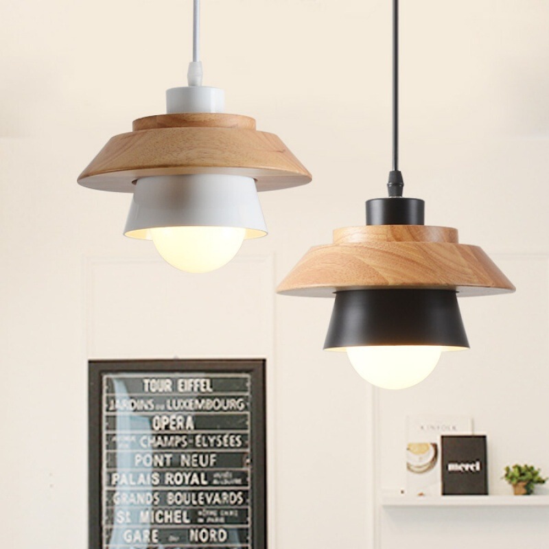 LAMPU GANTUNG LANGIT-LANGIT/LAMPU GANTUNG KAYU SOLID NORDIK LAMPU GANTUNG RUANG TAMU RUANG MAKAN