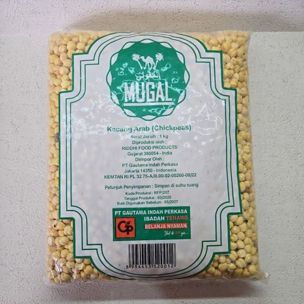 

Kacang Arab Chickpeas Renyah Premium
