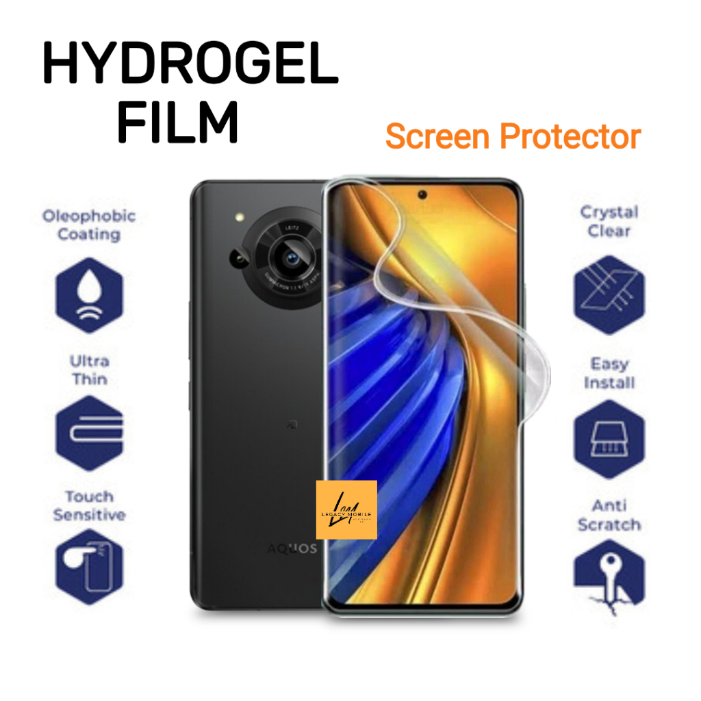 Anti gores Hydrogel clear Sharp AQUOS R7 R8S R8S PRO pelindung layar jelly