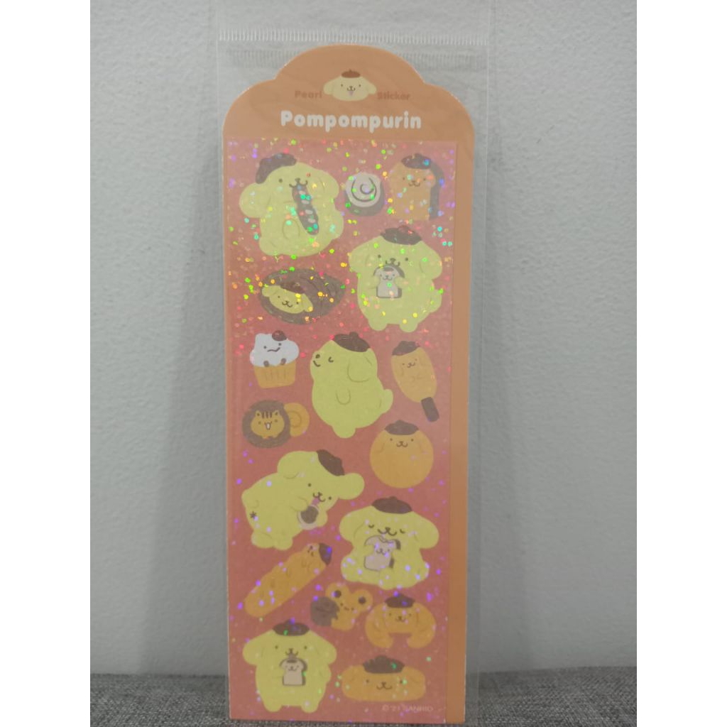 

Tenbyten Korea Sanrio Character Pompomphurin Sticker Hologram 1 Lembar 60 x 160 mm Stiker Lucu