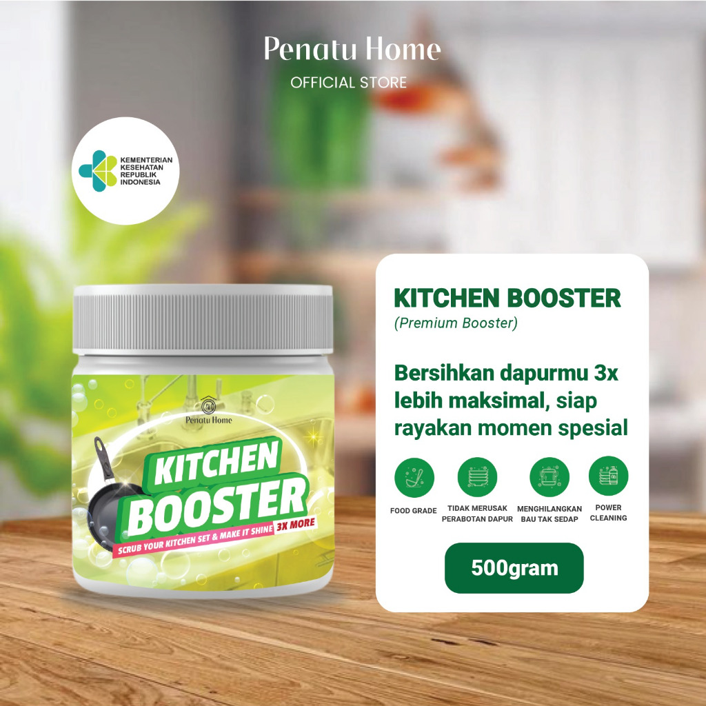Kitchen Booster Pembersih Dapur & Kerak Panci - 500 Gram
