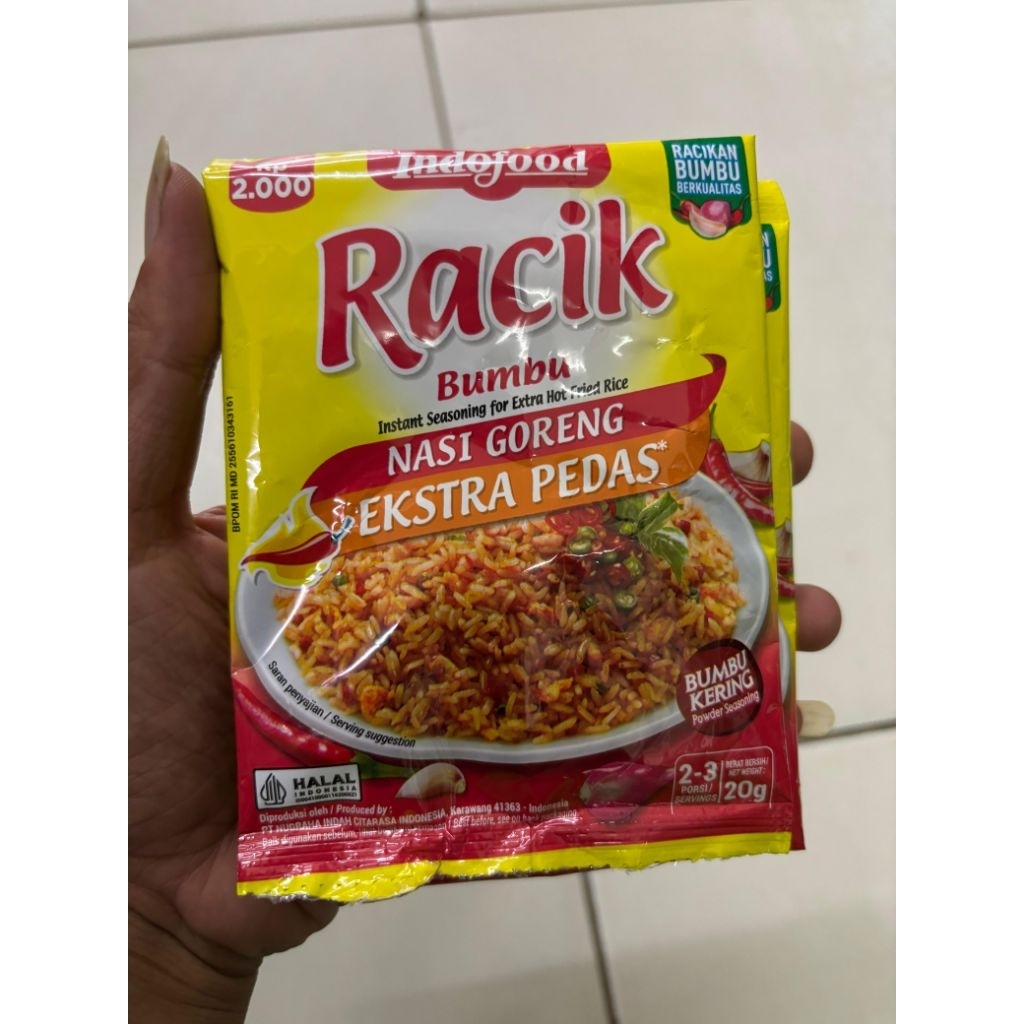 

Bumbu rack nasi goreng pedas