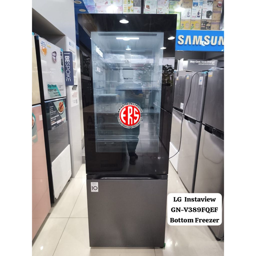 LG Kulkas Bottom Freezer 368L / 335L GN-V389FQEF