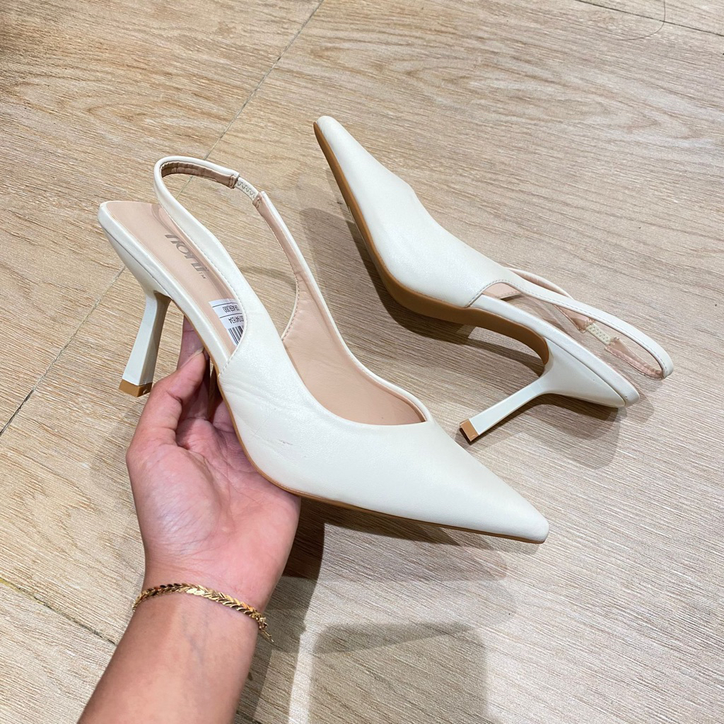 ❗️SALE Payless Fioni Womens Sirius Slingback Heels - White