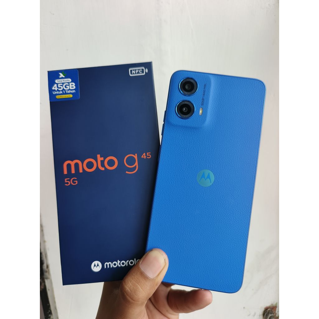 moto g45 5g 8/256 second lengkap mulus resmi