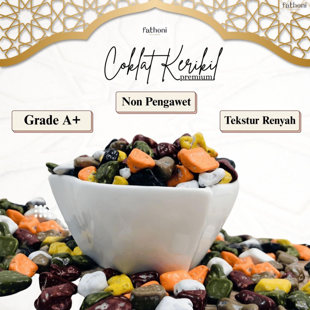

Coklat Kerikil/Coklat Batu Arab Renyah Oleh-Oleh Haji Umroh 250gr