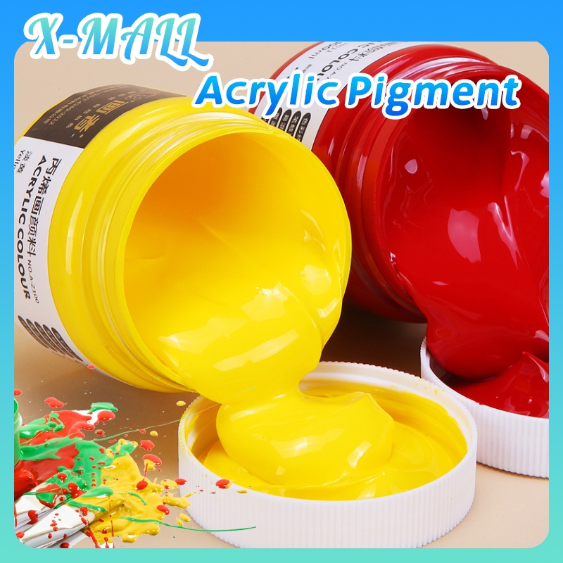 

100/300ML Acrylic Paint Set Cat Akrilik Satuan / Cat Lukis Kanvas Dekorasi Plastik Waterproof