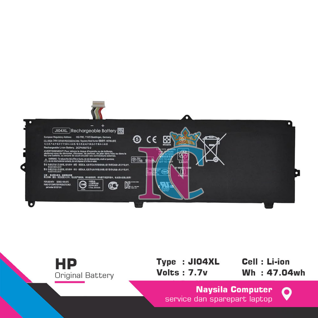 Baterai Hp Elite X2 1012-G2 HSTNN-UB7E J104XL JI04XL
