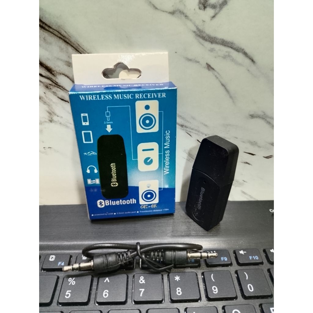 CK-02 PACKING DUS usb bluetooth music + kabel audio receiver mobil speaker audio bluetooth