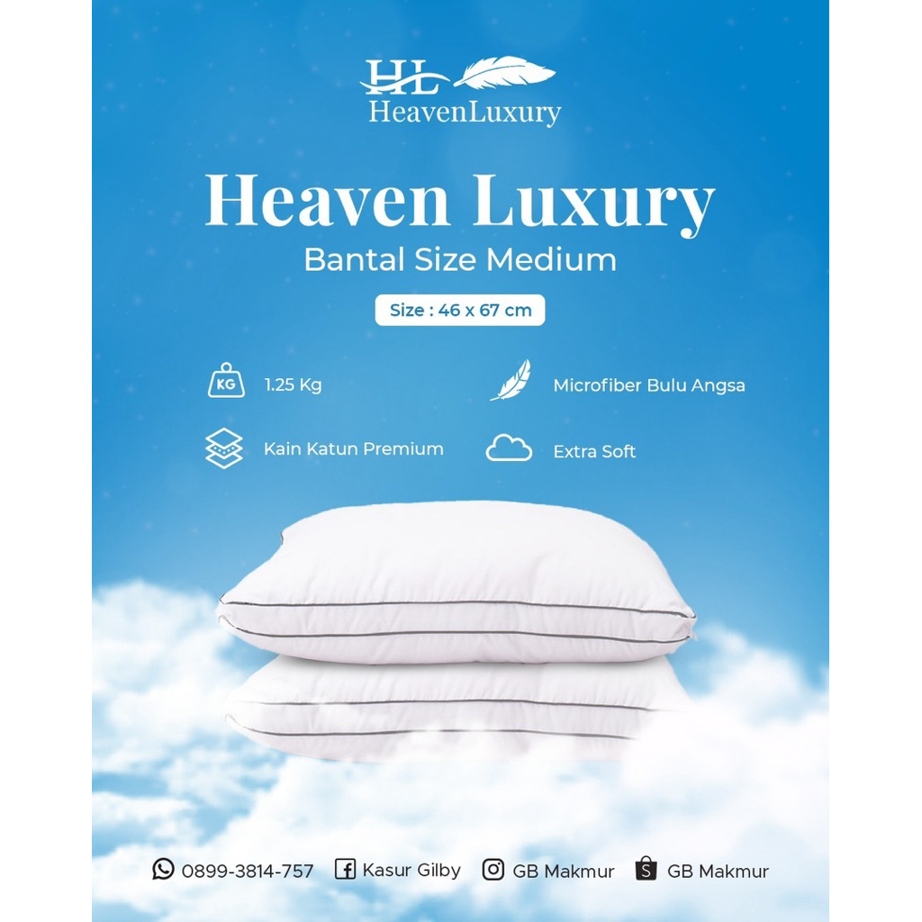 Bantal hotel microfiber (bulu angsa)