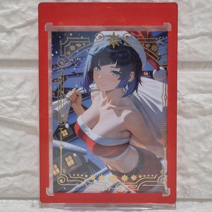 Kartu CCG Magnetic Case Genshin Impact Yelan Christmas