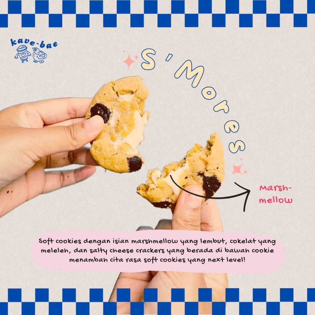 

Soft Baked Cookies Smores Marshmellow Keju