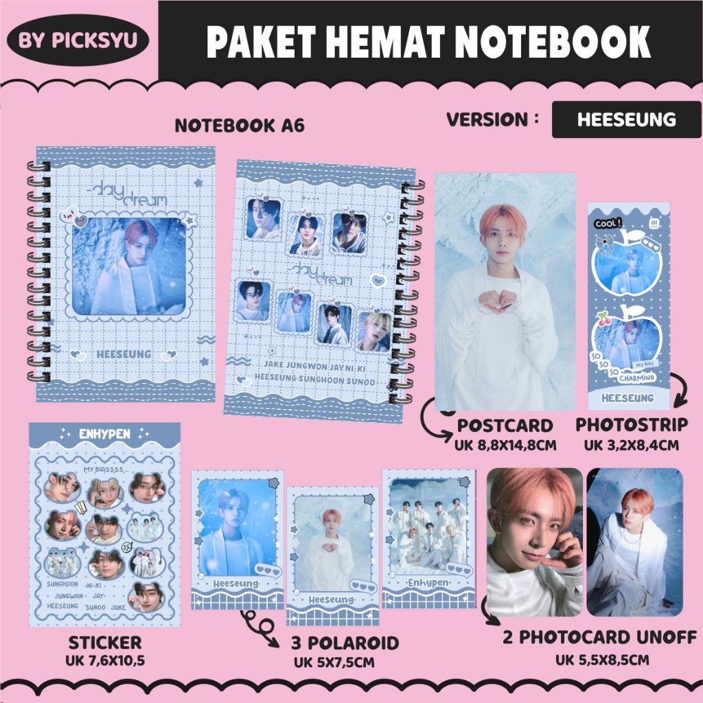 

(PACKING BOX) PAKET HEMAT NOTEBOOK ENHYPEN - DAY DREAM