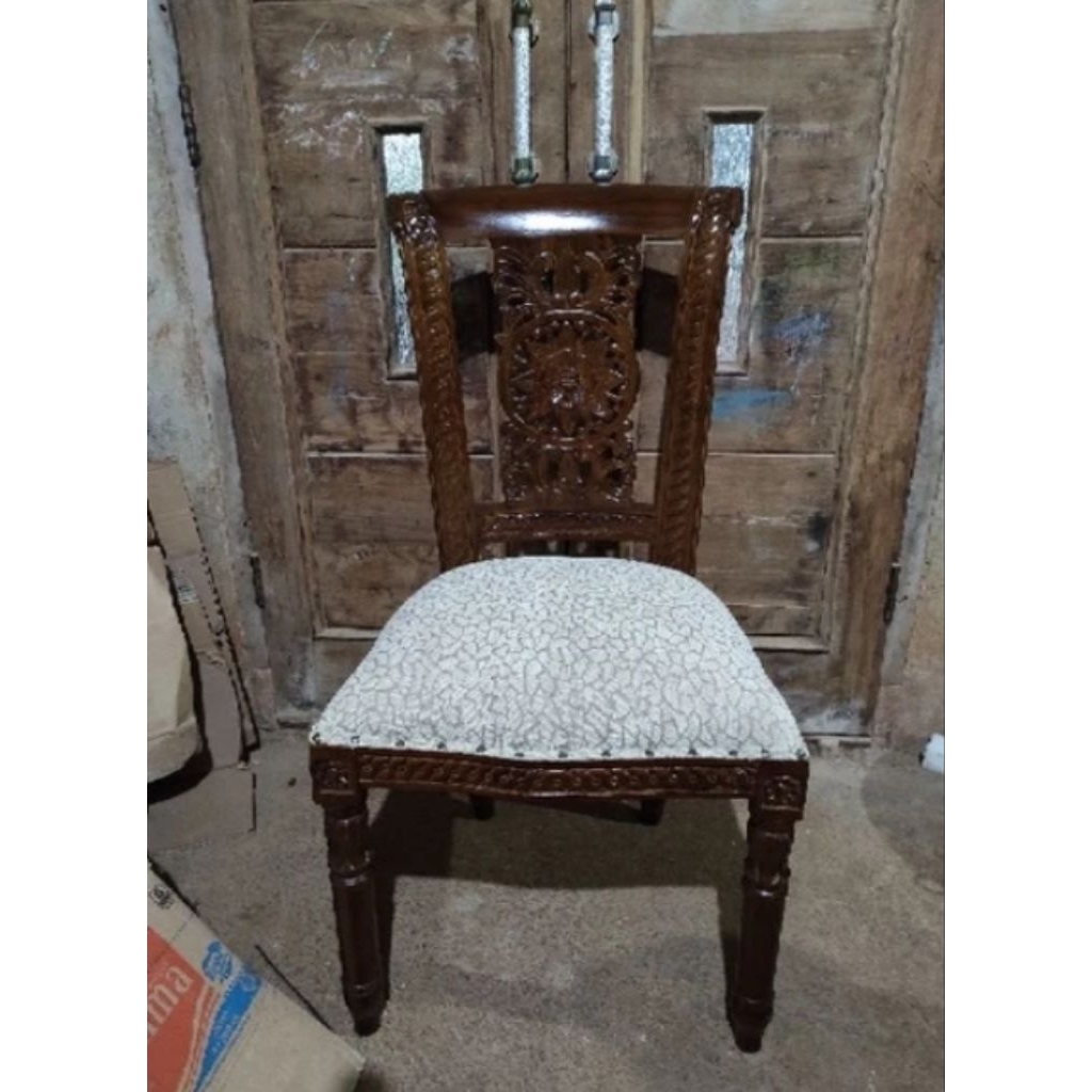 Kursi Makan Ukir Salina Kayu Jati Kursi Makan Salina Kayu Jati