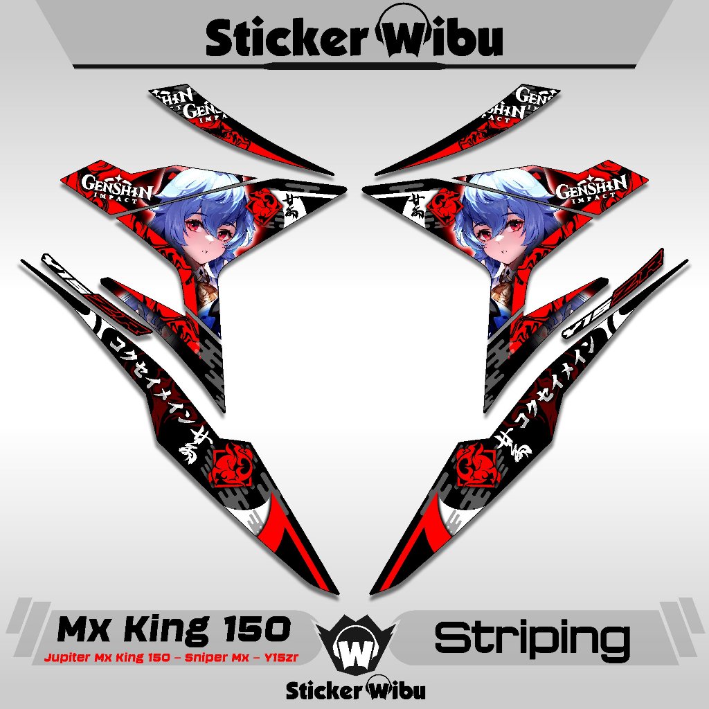 STRIPING MX KING 150 / 23 / STIKER MX KING / VARIASI / EXCITER 150 / MX KING / ORI / JUPITER MX KING