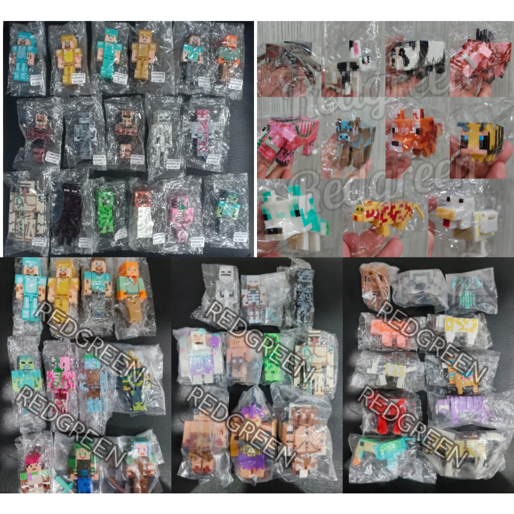 Mainan minicraft mini craft minecraft mine craft Figure Topper Kue mini craft minecraft mine craft t