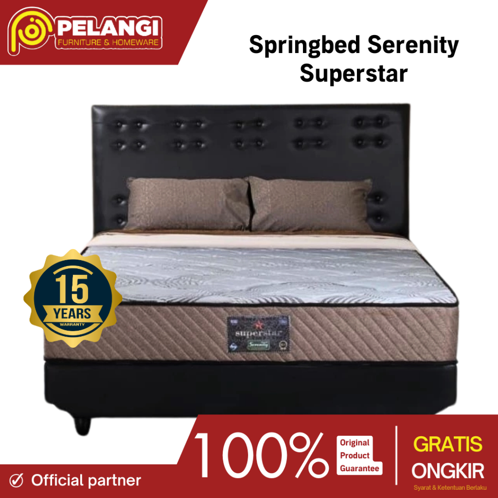 Springbed Serenity Superstar | Springbed Elite Serenity Superstar | Kasur Springbed | Tempat Tidur