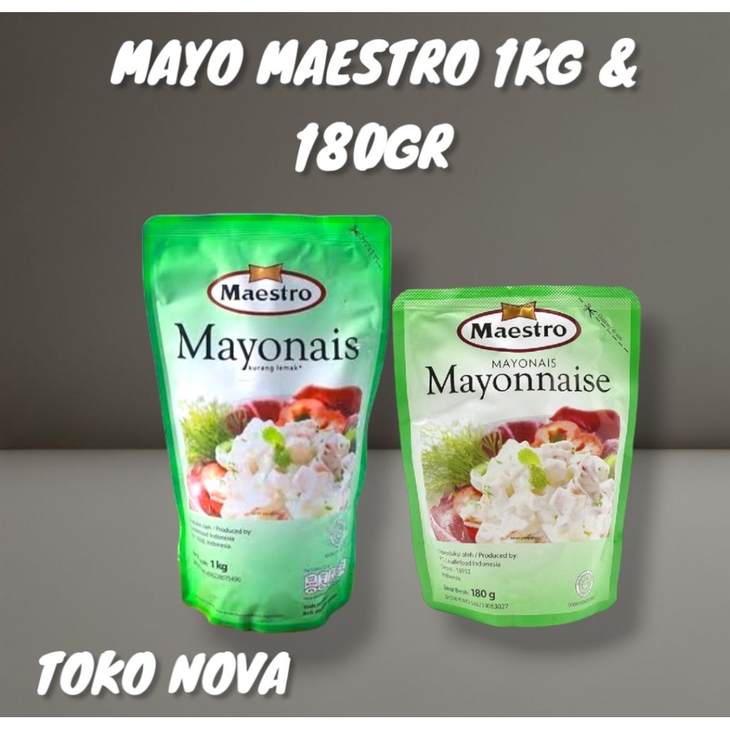 

MAYONES MAESTRO /MAYO MAESTRO KEMASAN 1KG/180GR