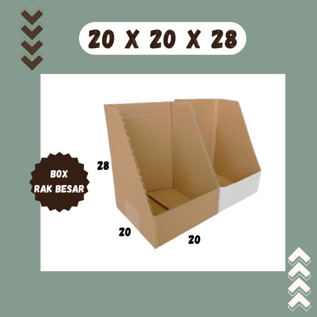 

Bok Rak Besar 20x20x28 Box File Kardus Packing Kotak Kemasan Karton File Dokumen