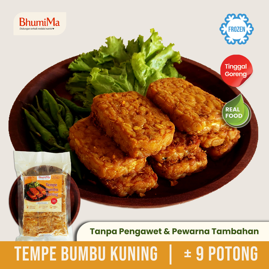 

KIRIM INSTANT Tempe Ungkep Bumbu Kuning Lauk Matang Frozen | Sunday Fresh