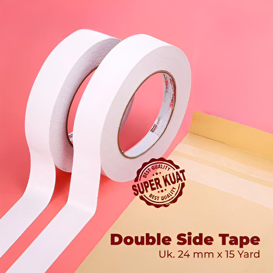 

Isolasi Double Sided 24mm x 9m | 1 Roll | Anti Ribet, Tinggal Tempel