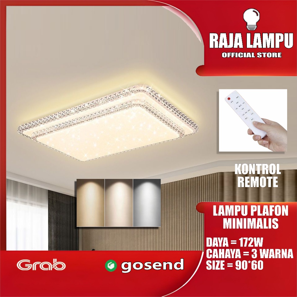 【Raja Lampu】Lampu Hias Rumah Lampu Kotak Untuk Ruang Tamu/LED Lampu Plafon/Dapur/Kamar Tidur Lampu H