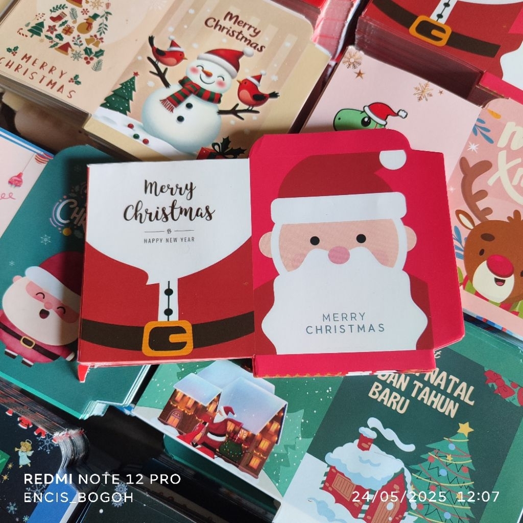 

[100 lembar ] amplop Natal| Happy new year | tahun baru | Merry Christmas free plastik