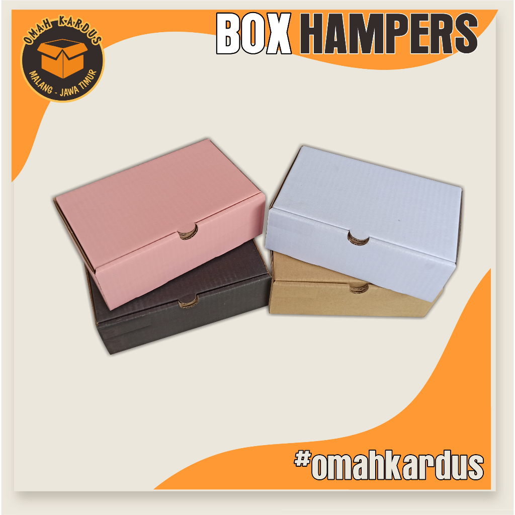 

Box Hampers 20x12x7 cm B FLUTE / kardus box polos / kardus diecut / box diecut / kardus hampers / box baju / box hijap / kardus dus box