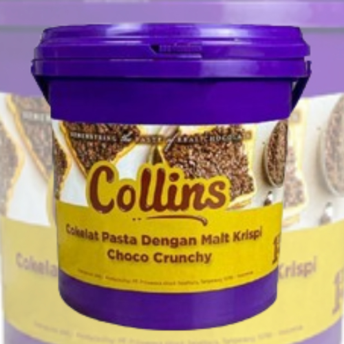 

Collins Dip Glaze Choco Crunchy Cokelat Pasta dengan Malt Krispi kemasan pabrik 1 kg