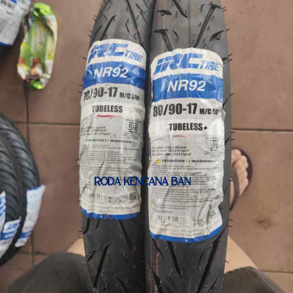 Ban IRC NR 92 size 80/90 R17 - Tubeless Ban Belakang Supra x 125, Revo,Blade 125, Jupiter Z1, Smash