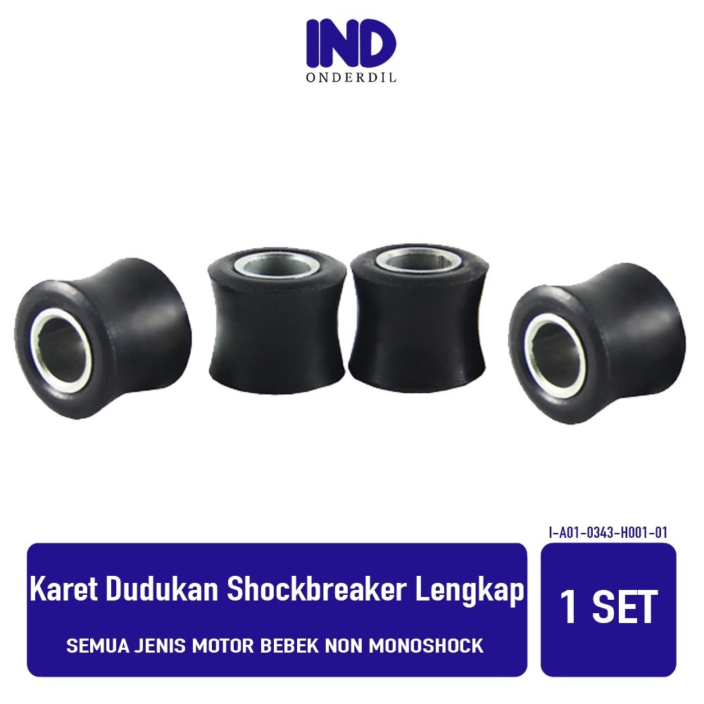 Karet+Bosh-Bos Dudukan Shock-Shockbreaker Belakang Supra/Fit-New/X-125