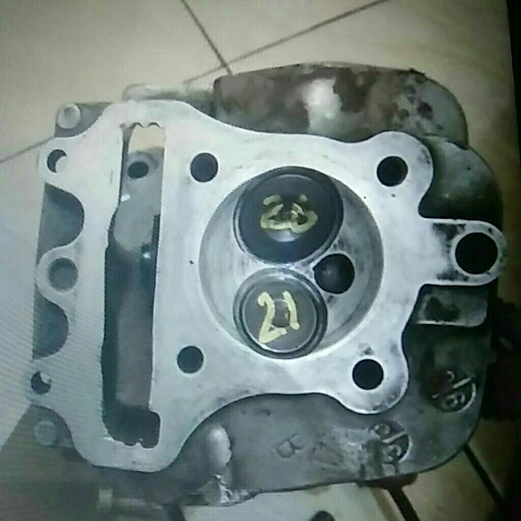 blok head dan blok piston beat/scopy karbu 130cc full isi
