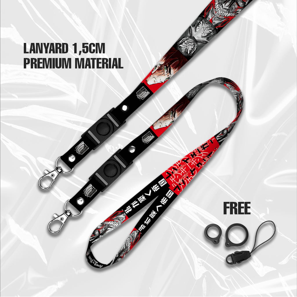 

ATTACK ON TITAN LANYARD GANTUNGAN HANDPHONE 1,5cm