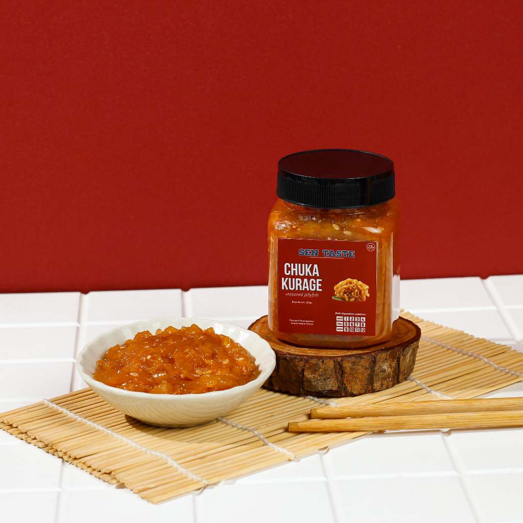 

Chuka Kurage 200gr - Seasoned Jellyfish Ubur-ubur Salad Jelly fish