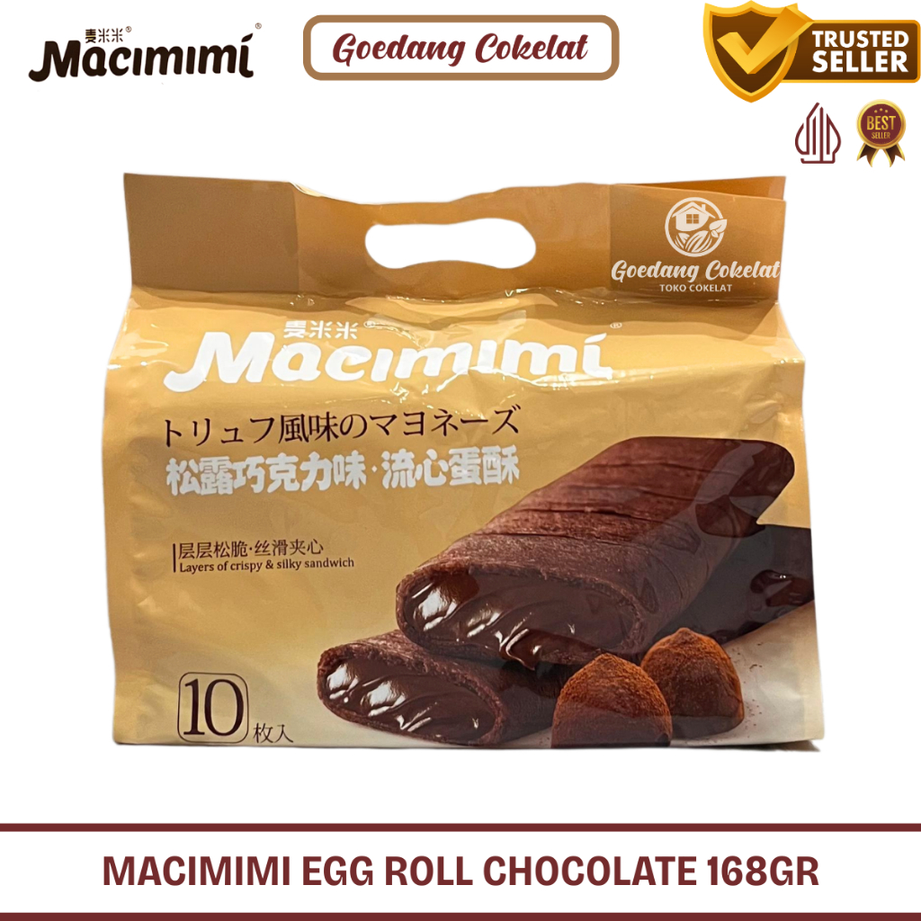 

RB Macimimi Crispy Sandwich Egg Roll Rasa Cokelat Keju Truddle Chocolate & Cheese 168g / 100g