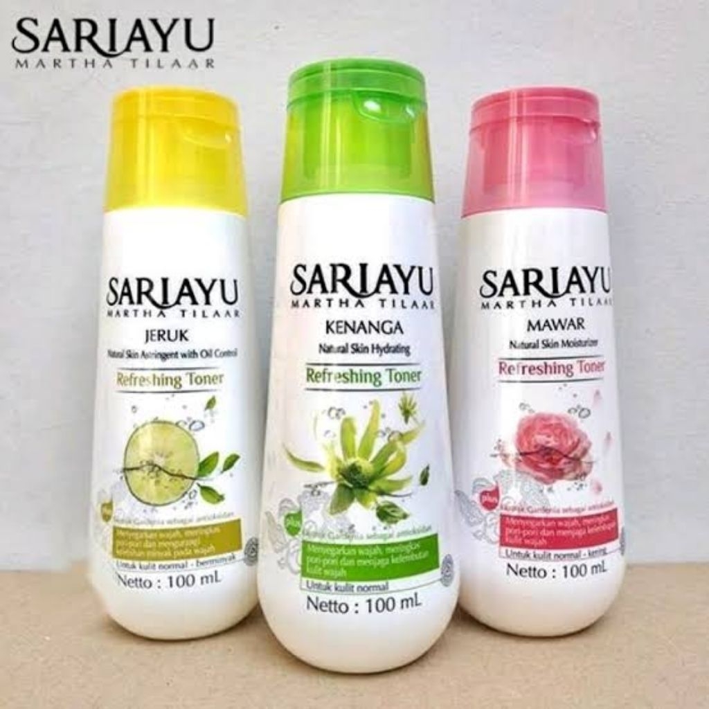 SARIAYU - Refreshing Toner Series 150ml | Rangkaian Toner Untuk Berbagai Jenis Kulit