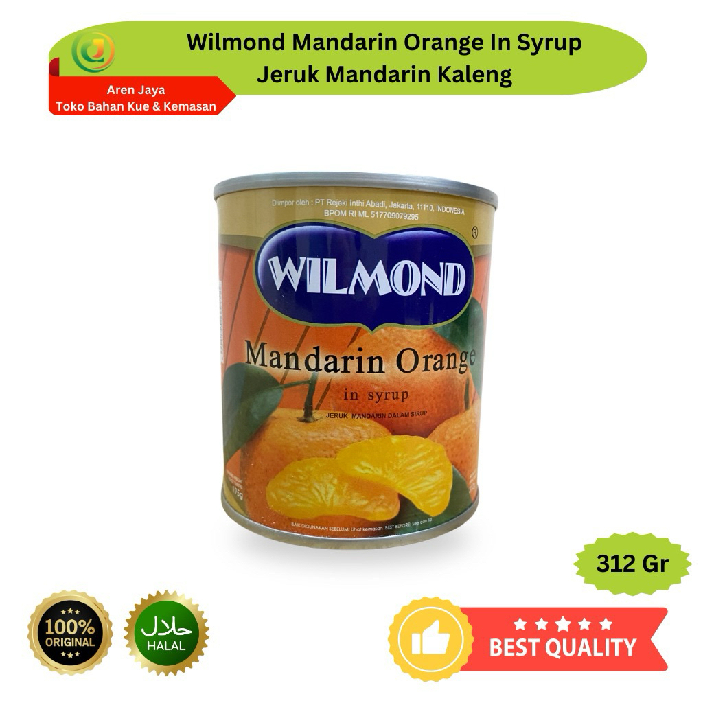 

Wilmond Mandarin Orange Jeruk Mandarin Dalam Sirup Jeruk Kaleng 312 Gram Original