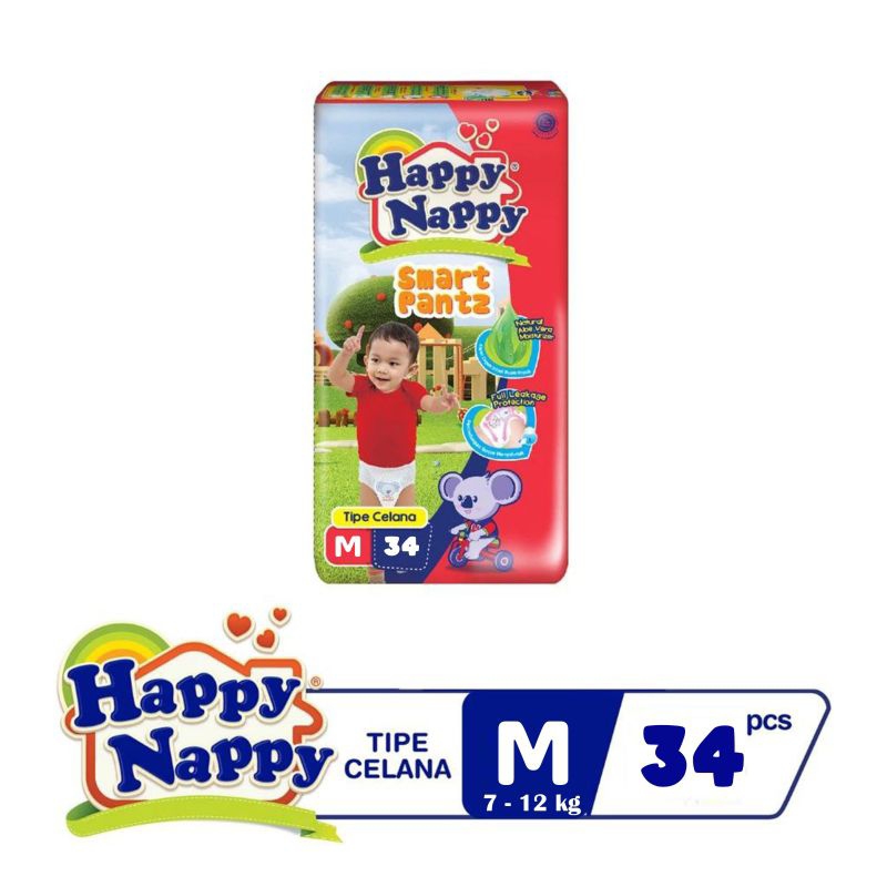 Happy Nappy Pantz NBS40/S40/M34/L30 - Pampers Murahh Popok Bayi