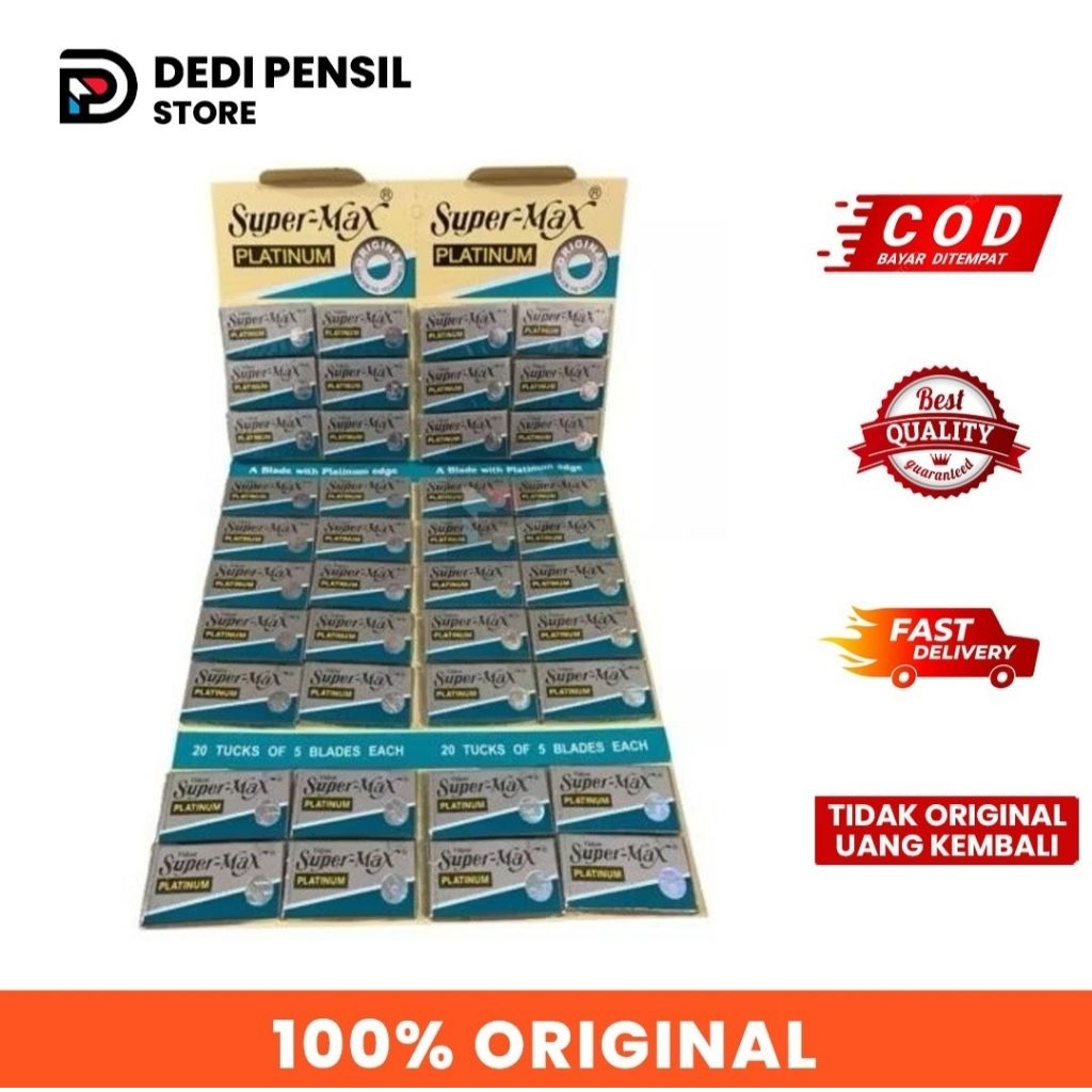 (BISA COD) SILET SUPERMAX PLATINUM ORIGINAL TAJAM